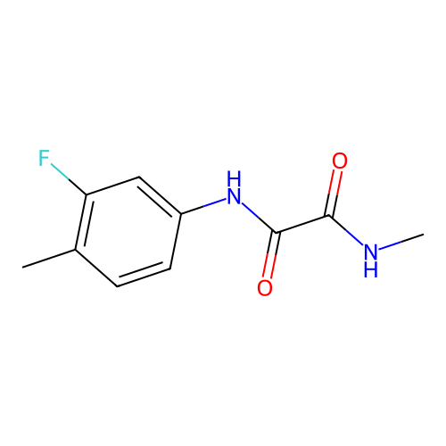 N1-(3-fluoro-4-methylphenyl)-N2-methyloxalamide structure