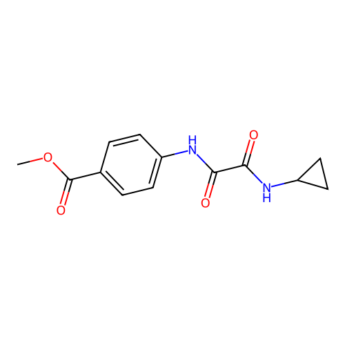 Methyl 4-(2-(cyclopropylamino)-2-oxoacetamido)benzoate structure