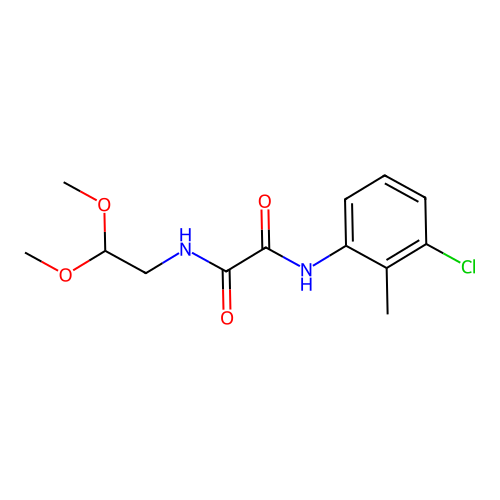 N'-(3-chloro-2-methylphenyl)-N-(2,2-dimethoxyethyl)ethanediamide structure