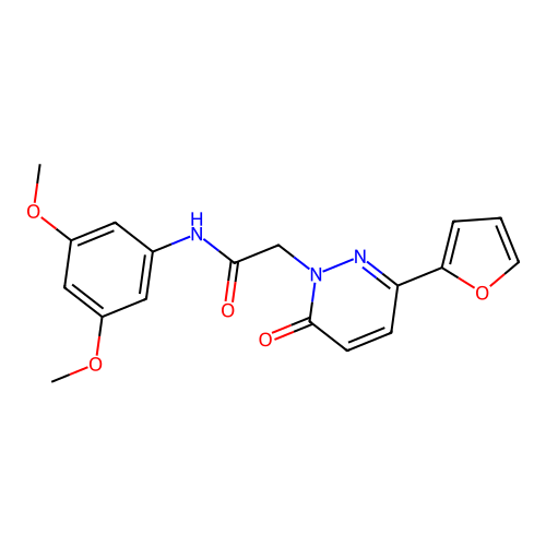 N-(3,5-dimethoxyphenyl)-2-(3-(furan-2-yl)-6-oxopyridazin-1(6H)-yl)acetamide structure