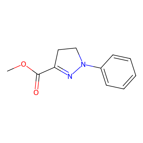 Methyl 1-phenyl-4,5-dihydro-1h-pyrazole-3-carboxylate structure
