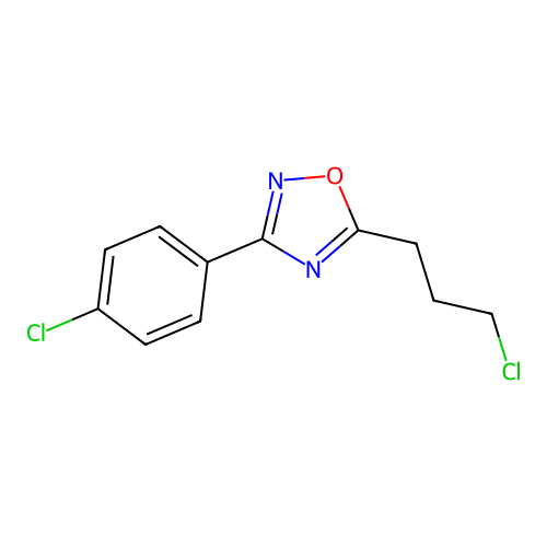 3-(4-Chlorophenyl)-5-(3-chloropropyl)-1,2,4-oxadiazole structure