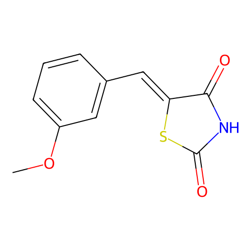 5-[(3-Methoxyphenyl)methylidene]-1,3-thiazolidine-2,4-dione structure