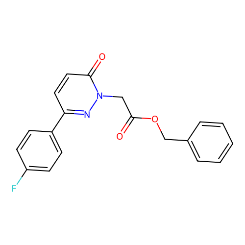 benzyl [3-(4-fluorophenyl)-6-oxopyridazin-1(6H)-yl]acetate structure