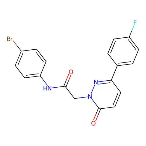 N-(4-bromophenyl)-2-(3-(4-fluorophenyl)-6-oxopyridazin-1(6H)-yl)acetamide structure