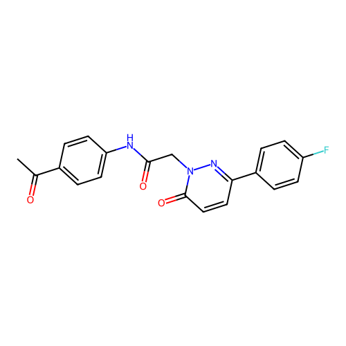 N-(4-acetylphenyl)-2-(3-(4-fluorophenyl)-6-oxopyridazin-1(6H)-yl)acetamide structure