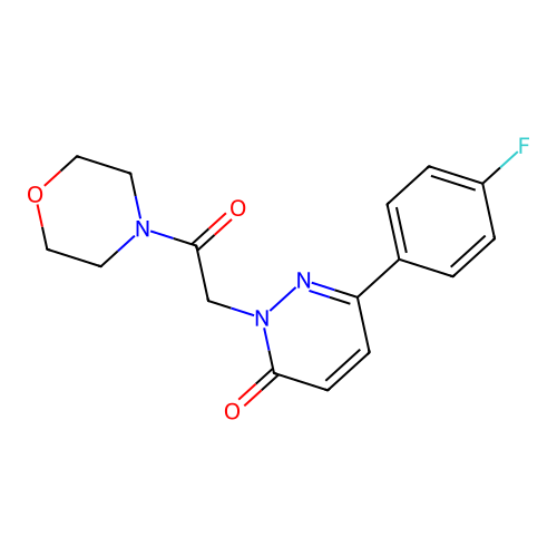 6-(4-fluorophenyl)-2-(2-morpholino-2-oxoethyl)pyridazin-3(2H)-one structure