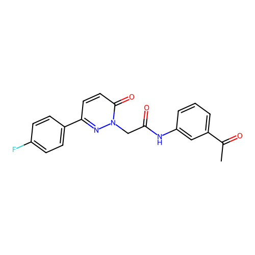 N-(3-acetylphenyl)-2-(3-(4-fluorophenyl)-6-oxopyridazin-1(6H)-yl)acetamide structure