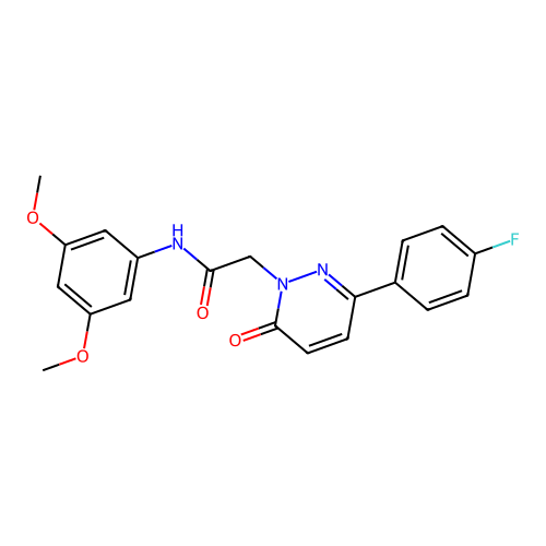N-(3,5-dimethoxyphenyl)-2-(3-(4-fluorophenyl)-6-oxopyridazin-1(6H)-yl)acetamide structure