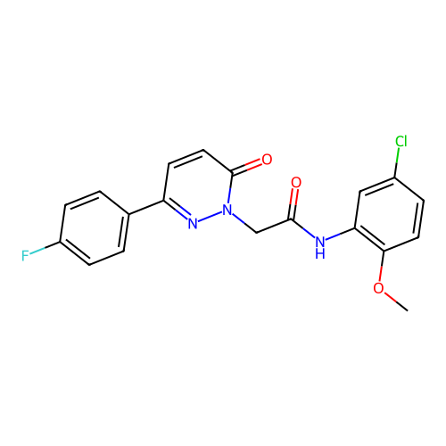 N-(5-chloro-2-methoxyphenyl)-2-(3-(4-fluorophenyl)-6-oxopyridazin-1(6H)-yl)acetamide structure