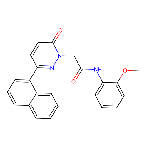 N-(2-methoxyphenyl)-2-(3-(naphthalen-1-yl)-6-oxopyridazin-1(6H)-yl)acetamide structure