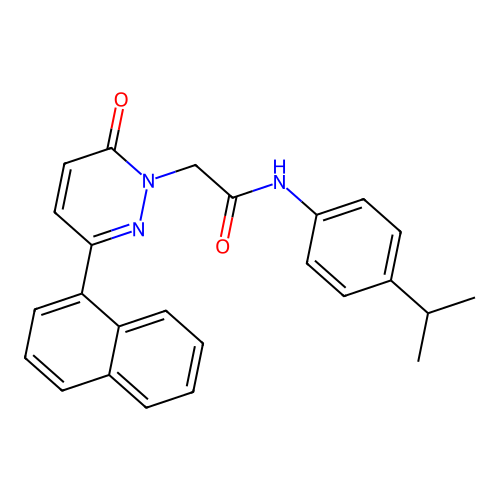 N-(4-isopropylphenyl)-2-(3-(naphthalen-1-yl)-6-oxopyridazin-1(6H)-yl)acetamide structure