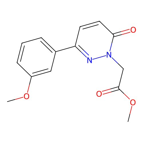 methyl [3-(3-methoxyphenyl)-6-oxopyridazin-1(6H)-yl]acetate structure