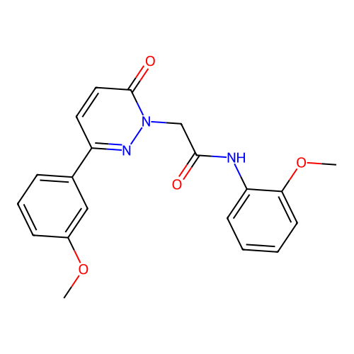 N-(2-methoxyphenyl)-2-(3-(3-methoxyphenyl)-6-oxopyridazin-1(6H)-yl)acetamide structure