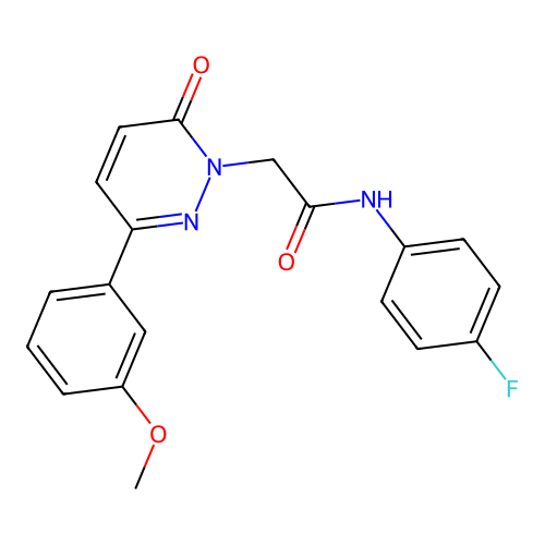 N-(4-fluorophenyl)-2-(3-(3-methoxyphenyl)-6-oxopyridazin-1(6H)-yl)acetamide structure