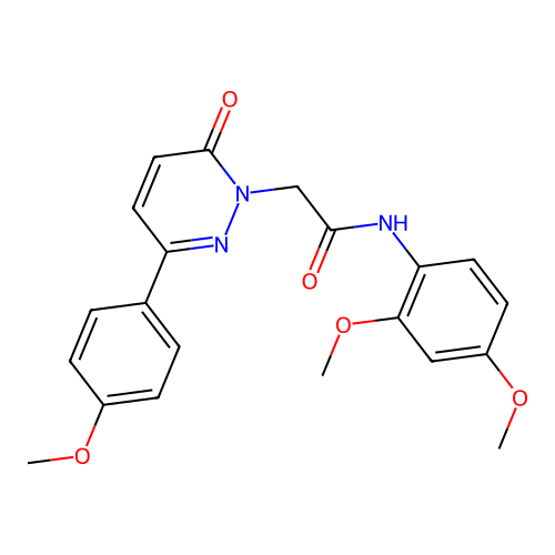 N-(2,4-dimethoxyphenyl)-2-(3-(4-methoxyphenyl)-6-oxopyridazin-1(6H)-yl)acetamide structure