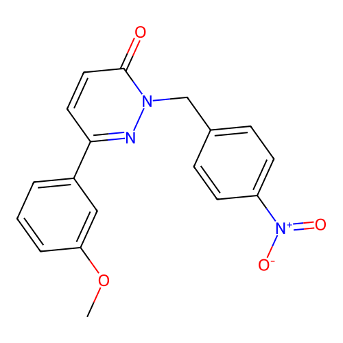 6-(3-methoxyphenyl)-2-(4-nitrobenzyl)pyridazin-3(2H)-one structure