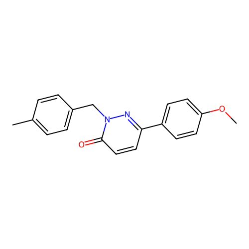 6-(4-methoxyphenyl)-2-(4-methylbenzyl)pyridazin-3(2H)-one structure