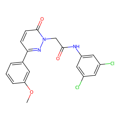 N-(3,5-dichlorophenyl)-2-(3-(3-methoxyphenyl)-6-oxopyridazin-1(6H)-yl)acetamide structure