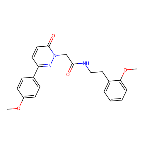 N-(2-methoxyphenethyl)-2-(3-(4-methoxyphenyl)-6-oxopyridazin-1(6H)-yl)acetamide structure