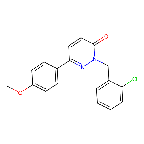 2-(2-chlorobenzyl)-6-(4-methoxyphenyl)pyridazin-3(2H)-one structure