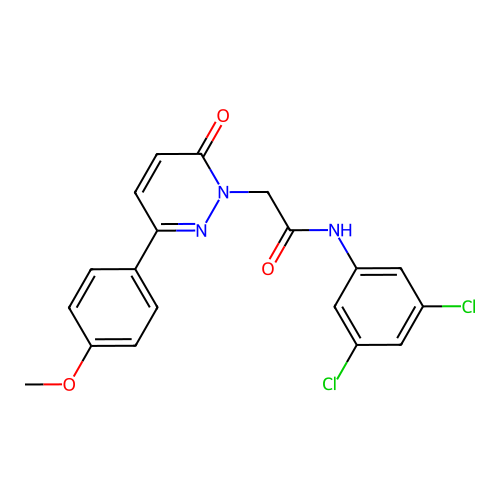 N-(3,5-dichlorophenyl)-2-(3-(4-methoxyphenyl)-6-oxopyridazin-1(6H)-yl)acetamide structure