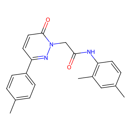 N-(2,4-dimethylphenyl)-2-[3-(4-methylphenyl)-6-oxopyridazin-1-yl]acetamide structure