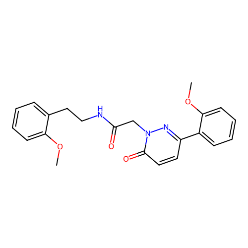 N-(2-methoxyphenethyl)-2-(3-(2-methoxyphenyl)-6-oxopyridazin-1(6H)-yl)acetamide structure
