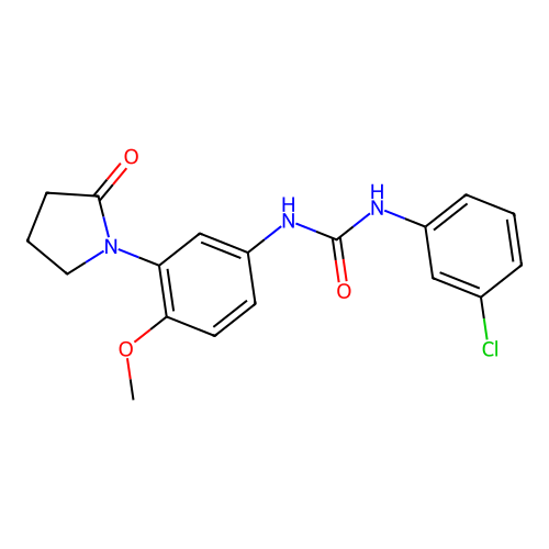 1-(3-Chlorophenyl)-3-[4-methoxy-3-(2-oxopyrrolidin-1-yl)phenyl]urea structure