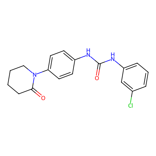 1-(3-Chlorophenyl)-3-[4-(2-oxopiperidin-1-yl)phenyl]urea structure