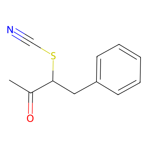 alpha-Benzyl-alpha-thiocyanatoacetone structure