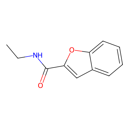 N-ethyl-1-benzofuran-2-carboxamide structure