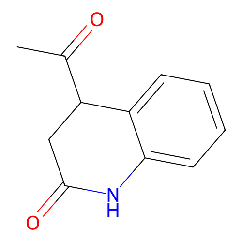 4-Acetyl-1,2,3,4-tetrahydro-2-oxoquinoline structure