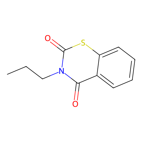 3-Propyl-1,3-benzothiazine-2,4-dione structure