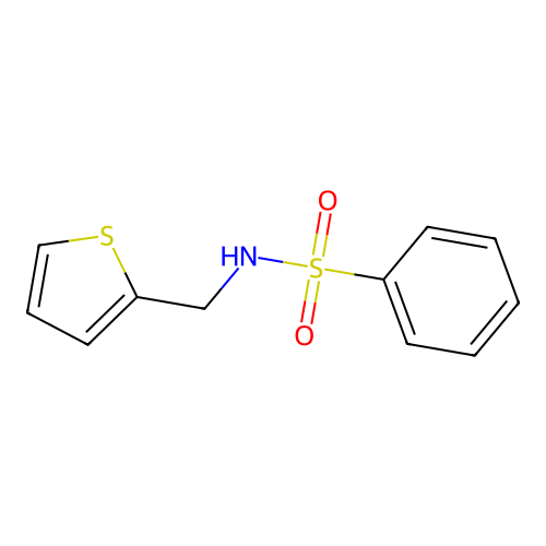 Benzenesulfonamide, N-(2-thienylmethyl)- structure