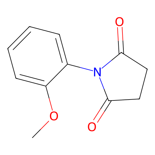 2,5-Pyrrolidinedione, 1-(2-methoxyphenyl)- structure