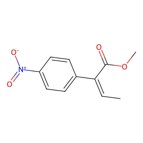Methyl 2-(4-nitrophenyl)but-2-enoate structure