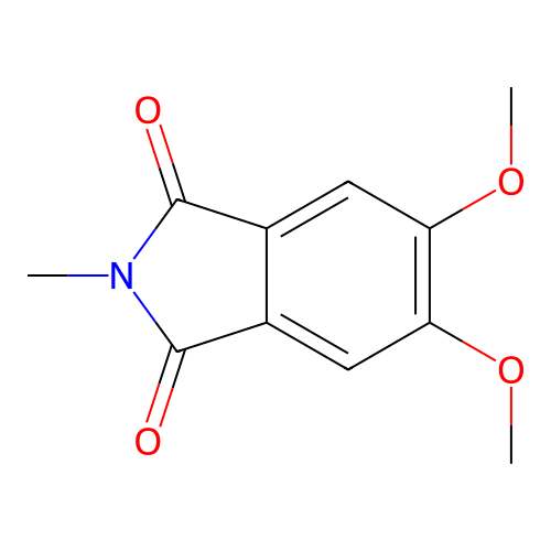 5,6-Dimethoxy-2-methylisoindole-1,3-dione structure