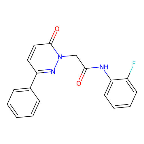 N-(2-fluorophenyl)-2-(6-oxo-3-phenylpyridazin-1(6H)-yl)acetamide structure