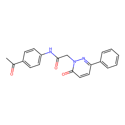 N-(4-acetylphenyl)-2-(6-oxo-3-phenylpyridazin-1(6H)-yl)acetamide structure
