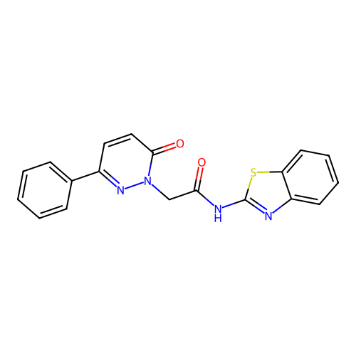 N-(benzo[d]thiazol-2-yl)-2-(6-oxo-3-phenylpyridazin-1(6H)-yl)acetamide structure