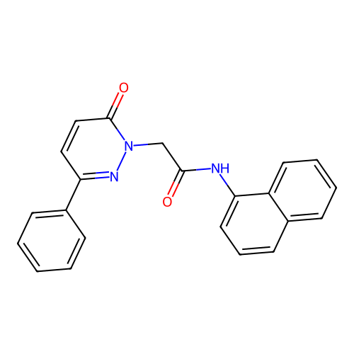 N-(naphthalen-1-yl)-2-(6-oxo-3-phenylpyridazin-1(6H)-yl)acetamide structure