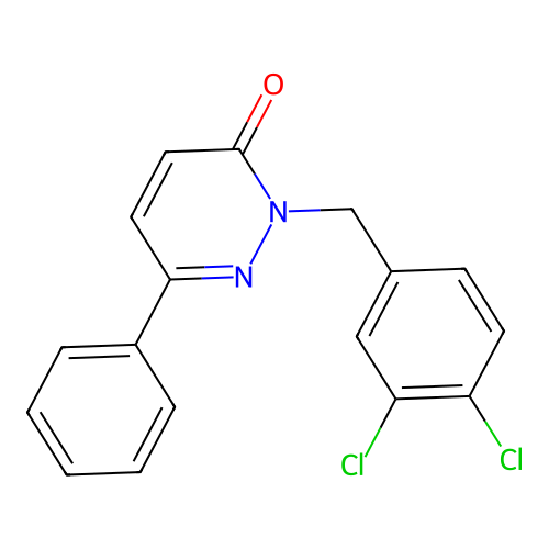 2-[(3,4-Dichlorophenyl)methyl]-6-phenylpyridazin-3-one structure