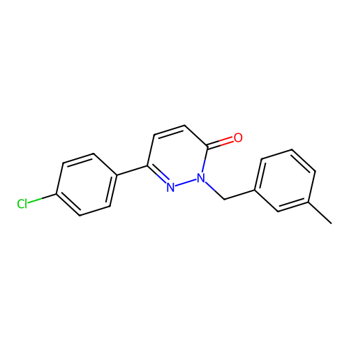 6-(4-Chlorophenyl)-2-[(3-methylphenyl)methyl]pyridazin-3-one structure
