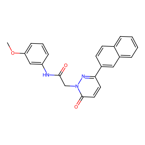 N-(3-methoxyphenyl)-2-(3-(naphthalen-2-yl)-6-oxopyridazin-1(6H)-yl)acetamide structure