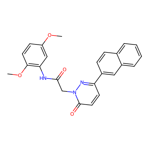 N-(2,5-dimethoxyphenyl)-2-(3-(naphthalen-2-yl)-6-oxopyridazin-1(6H)-yl)acetamide structure