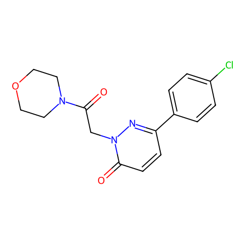 6-(4-chlorophenyl)-2-(2-morpholino-2-oxoethyl)-3(2H)-pyridazinone structure