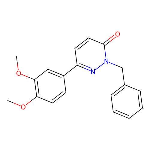 2-benzyl-6-(3,4-dimethoxyphenyl)pyridazin-3(2H)-one structure