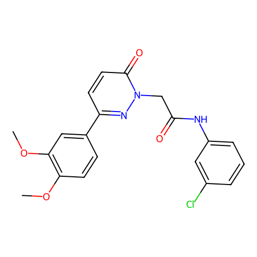 N-(3-chlorophenyl)-2-(3-(3,4-dimethoxyphenyl)-6-oxopyridazin-1(6H)-yl)acetamide structure