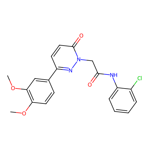 N-(2-chlorophenyl)-2-(3-(3,4-dimethoxyphenyl)-6-oxopyridazin-1(6H)-yl)acetamide structure